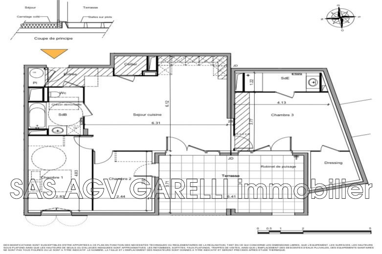 Vente Appartement 95m² 4 Pièces à La Crau (83260) - Agv Garelli Immobilier