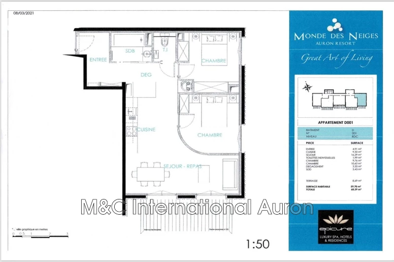 Vente appartement Auron  