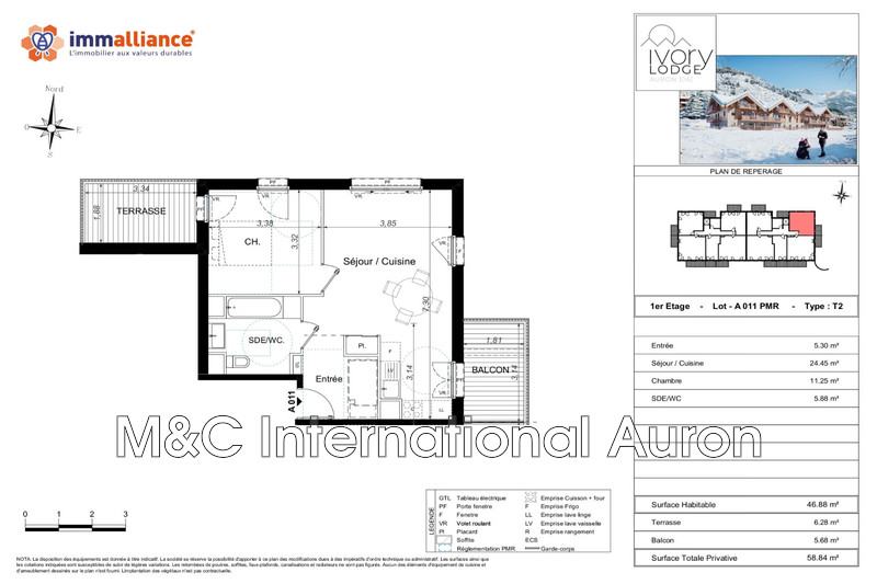 Vente appartement Auron  