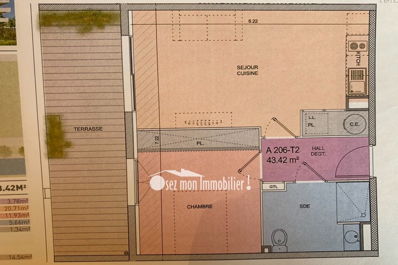 Photo Appartement Narbonne Bord de la robine, Neuf appartement 2 pièces 43 m²