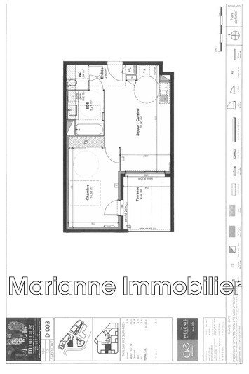 Photo Appartement Grabels  Location appartement   44&nbsp;m&sup2;