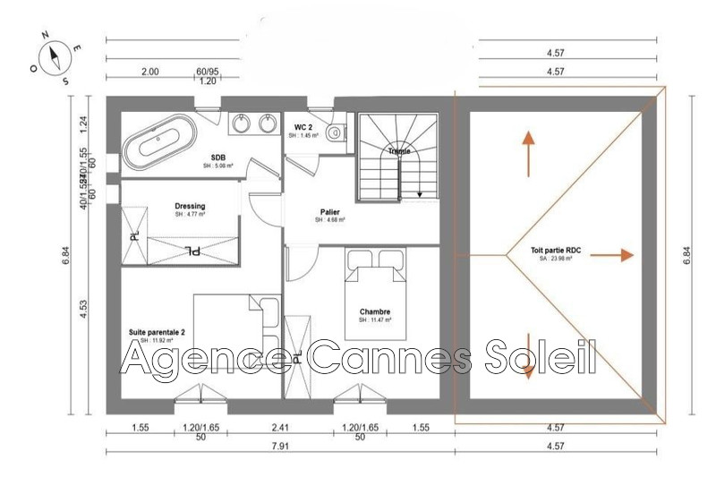 Vente terrain à bâtir La Roquette-sur-Siagne  