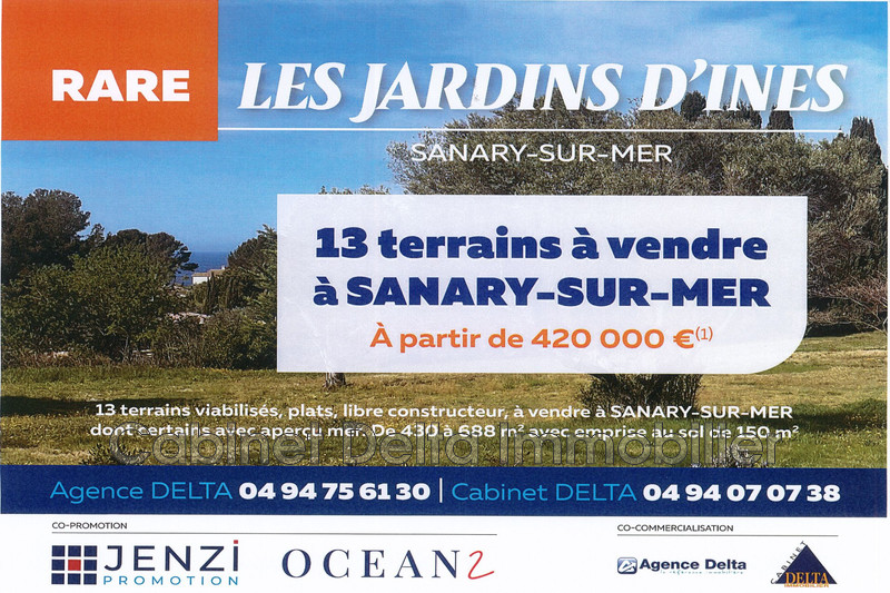 Photo n°1 - Vente terrain Sanary-sur-Mer 83110 - 390 000 €