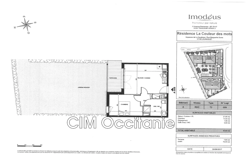 Location appartement Launaguet  