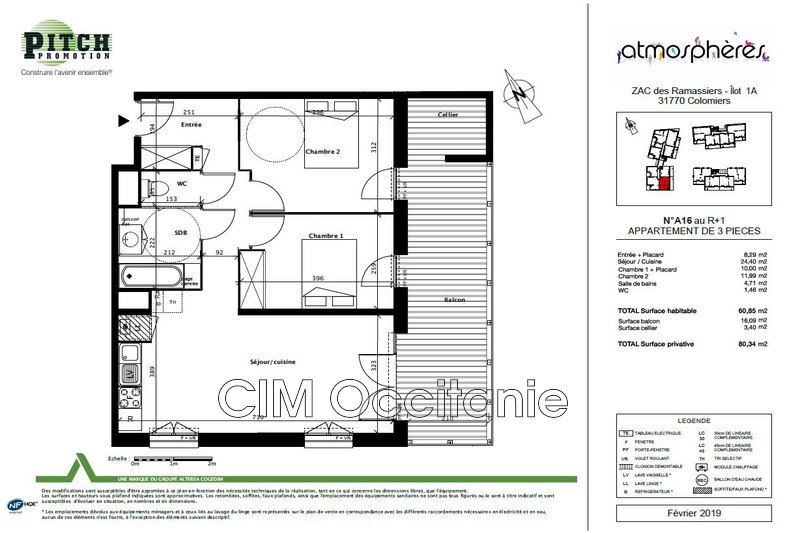 Location appartement Colomiers  