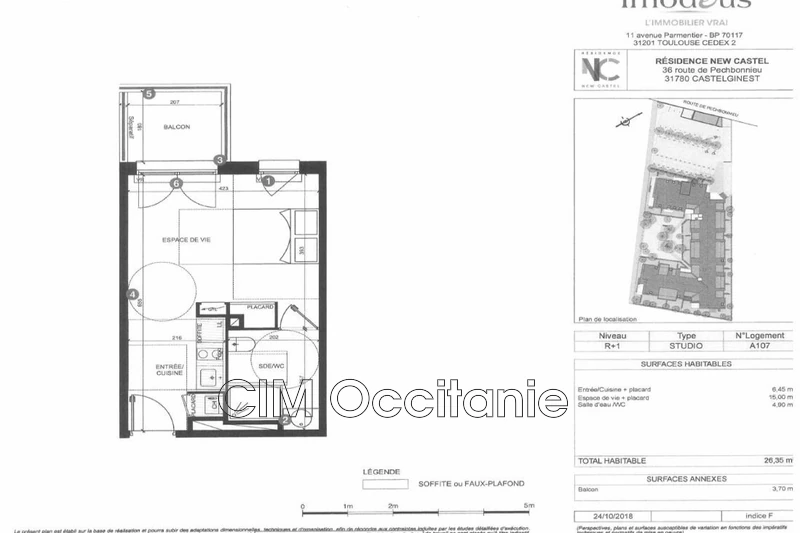 Location appartement Castelginest  