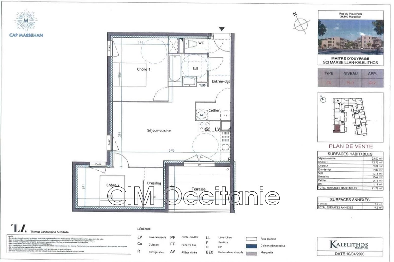 Location appartement Marseillan  
