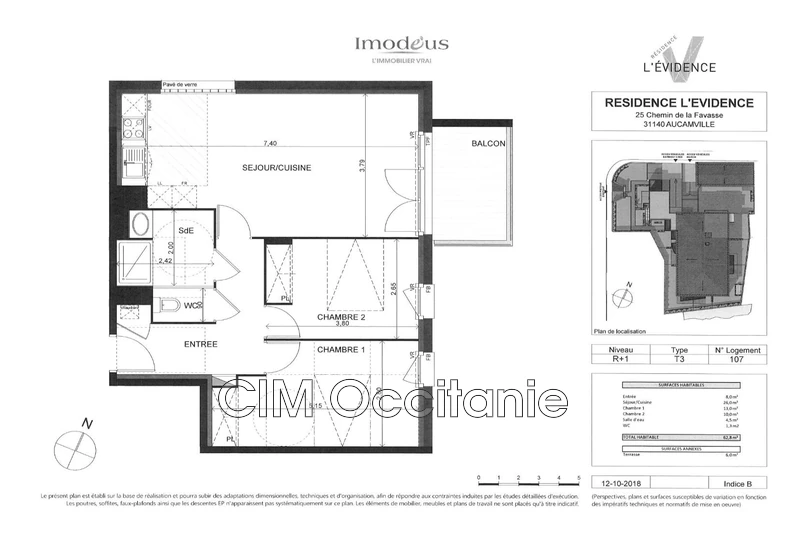 Location appartement Aucamville  