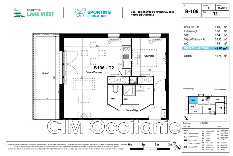 Location appartement Biscarrosse  