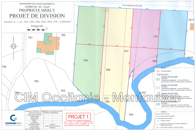 Vente terrain Le Plan  