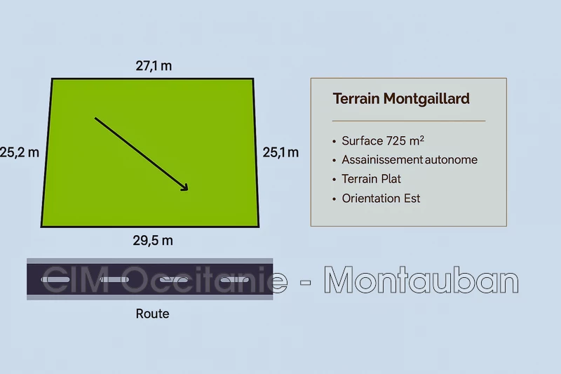 Vente terrain Montgaillard-Lauragais  