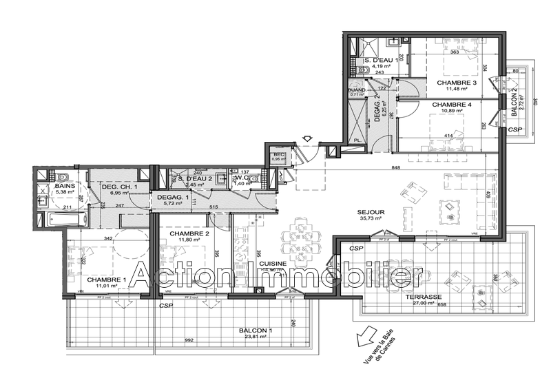 Neuf appartement Le Cannet  