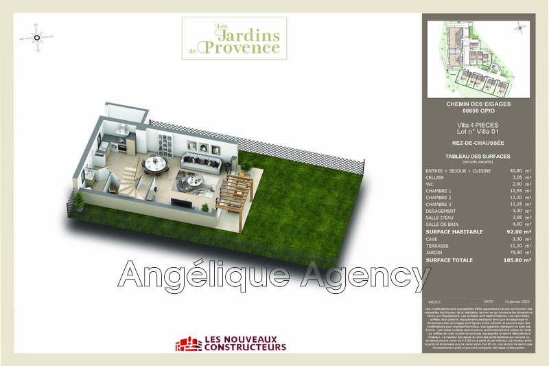 Vente maison récente Opio  