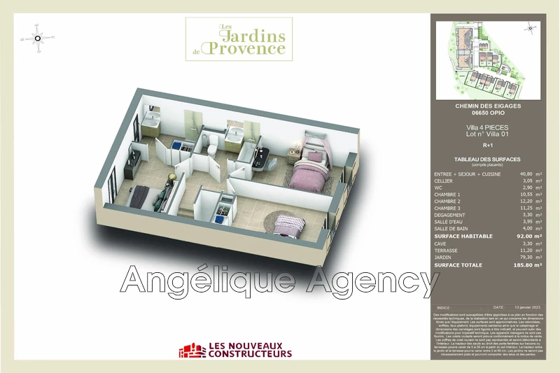 Vente maison récente Opio  