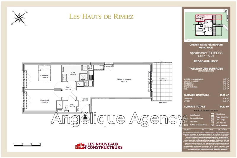 Vente appartement Nice  