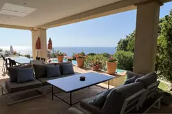 Location saisonnière Villa avec vue mer et piscine Sainte-Maxime  