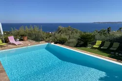 Location saisonnière Villa avec vue mer et piscine Sainte-Maxime  