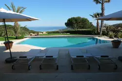 Location saisonnière Villa avec vue sur mer et piscine Sainte-Maxime  